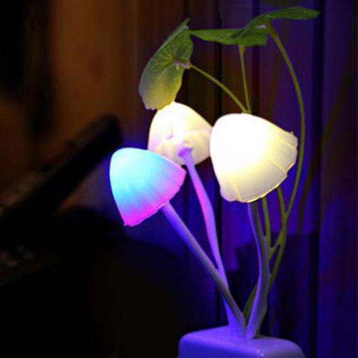 Color LED Mushroom Light,
